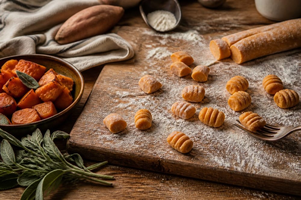 Gnocchi patate douce : 6 gestes pour une pâte légère