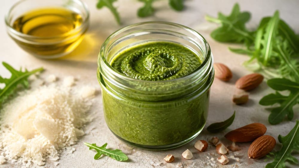 recette de pesto de roquette