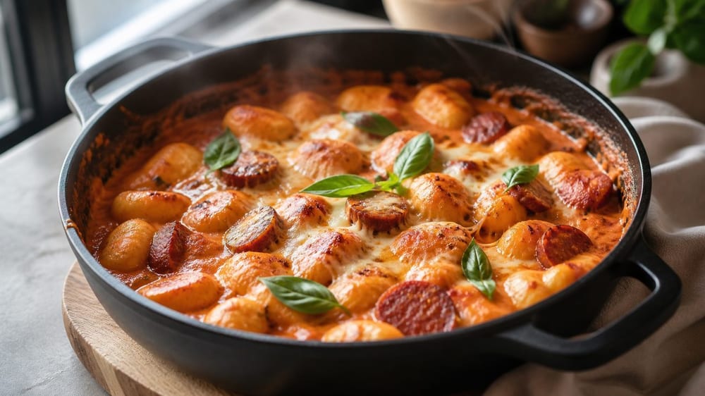 recette gnocchi chorizo