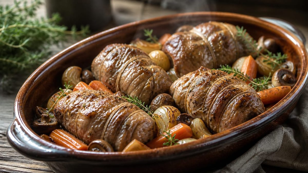 Recette de paupiettes de veau au four facile à servir
