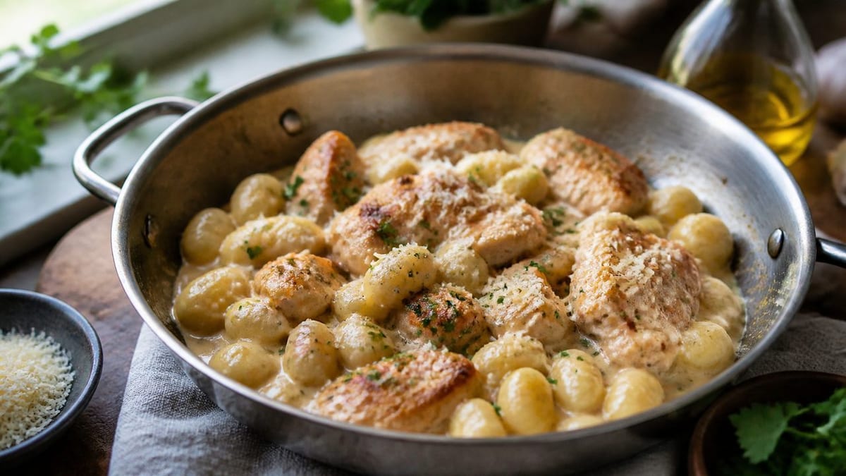 recette gnocchis poulet