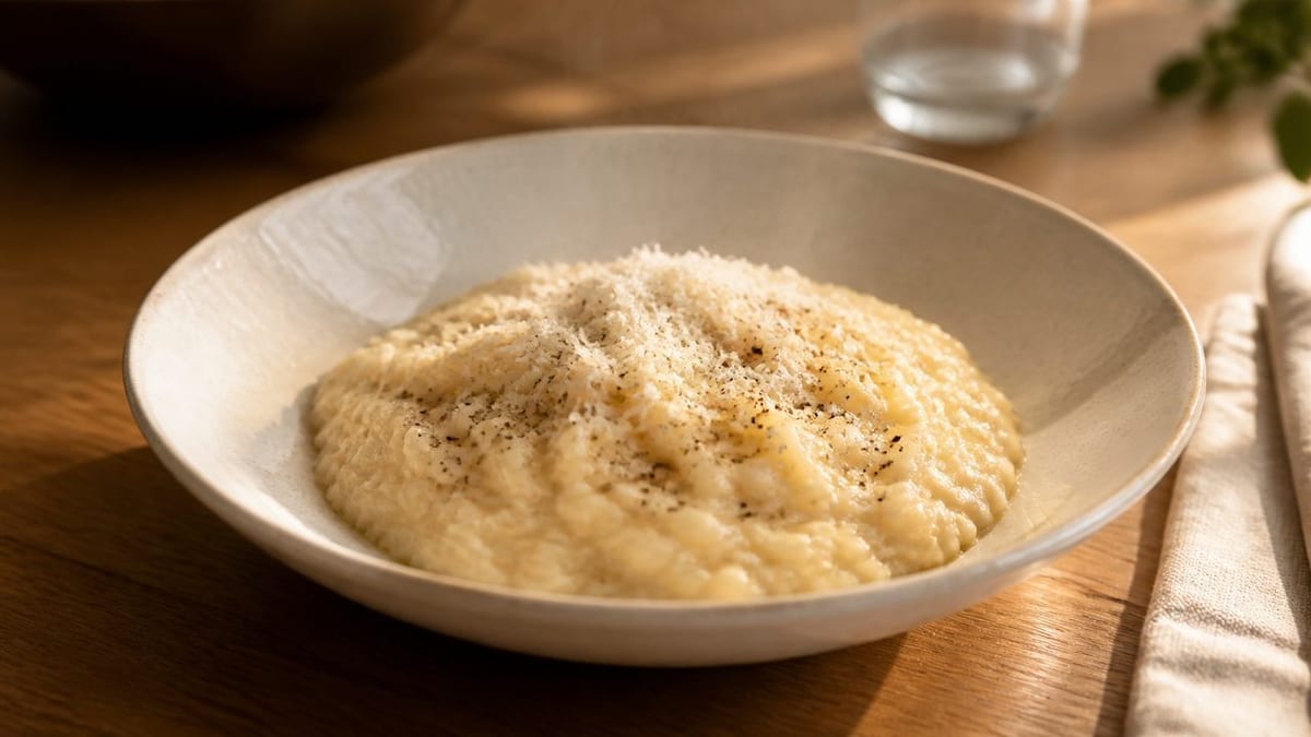 risotto cacio e pepe