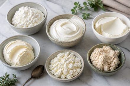 Par quoi remplacer ricotta : 8 alternatives selon la recette
