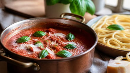 sauce tomate au parmesan